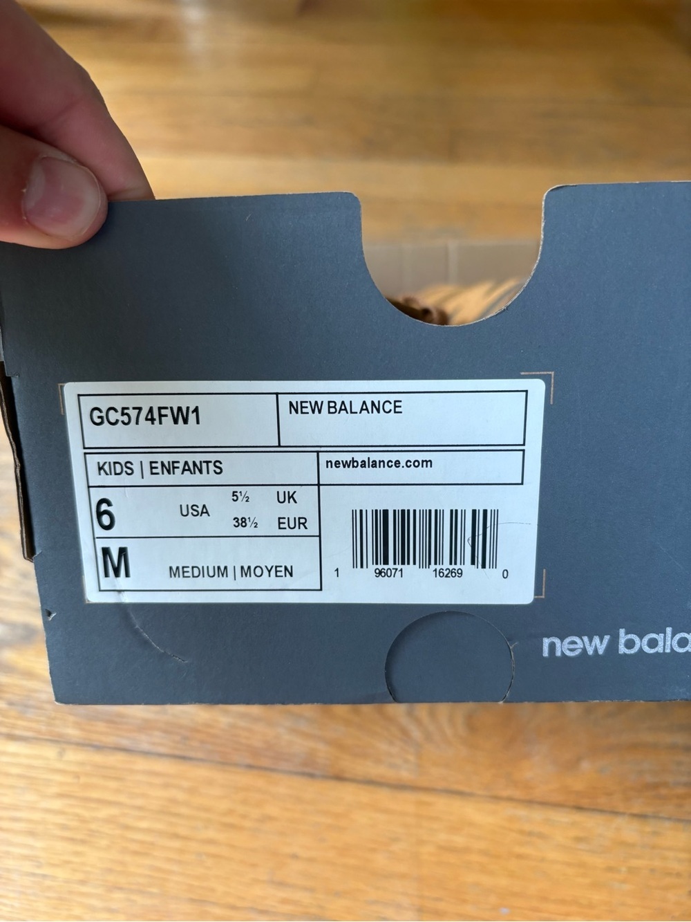 New Balance 574 in Wheat Brown - Picture 6 of 7